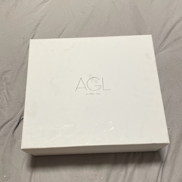 AGL DROMO leather biker boot off white women size EU 37.5 or US 7.5 - Picture 8 of 10